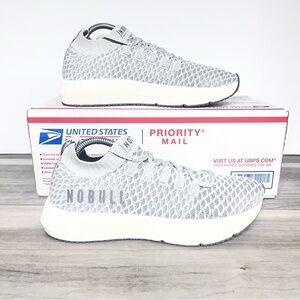 NoBull Drive Knit Hybrid Workout Gym Shoes Mens 8.5 Womens 10 Comfy Gray